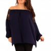 Off shoulder shirt in diverse kleuren