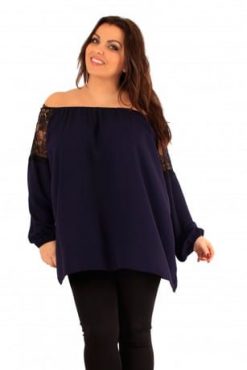 Off shoulder shirt in diverse kleuren