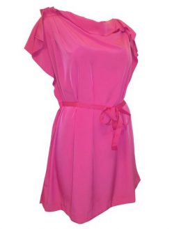 Roze shirt met bijpassende riem